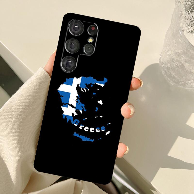 Greek Greece Flag Case For Samsung Galaxy S24 Ultra S21 S22 S23 S25 Ultra S9 S10 Plus S20 FE S25 FE Back Cover