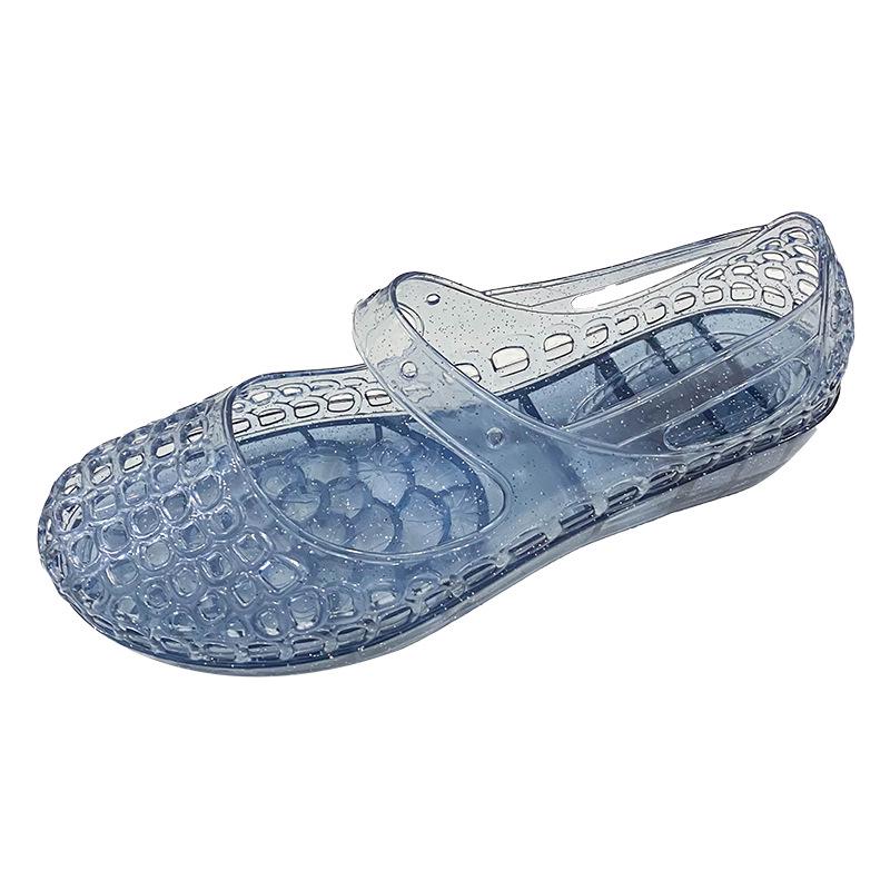 Women's Versatile Non-slip Wedge Heel Sandals: Closed-Toe, Breathable, Outdoor, Hollow-Out Design