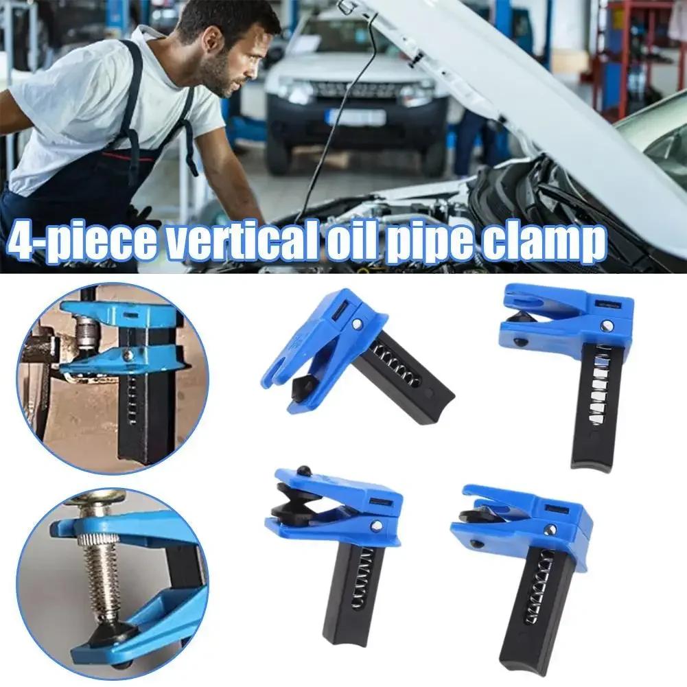 Brake Hose Clamp 4pcs Brake Lines Stoppers Brake Lines Clamp Set Leak-Proof Brake Lines Stoppers Caps And Plugs Set For Amagi