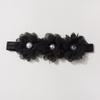 New baby elastic headband, cute chiffon bead flower children's jewelry, four seasons thin baby hair accessories