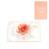 New Pop Up 3D Rose Flower Card with Envelope Handmade Greeting Cards Paper Card Gifts