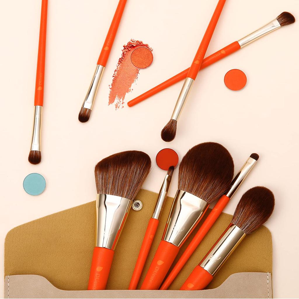 DUcare Makeup Brush Set of 9 Makeup Brush Eye Shadow Brush Face Brush Makeup Brush Super Soft Storage Pouch Included Easy To Carry Makeup Tools
