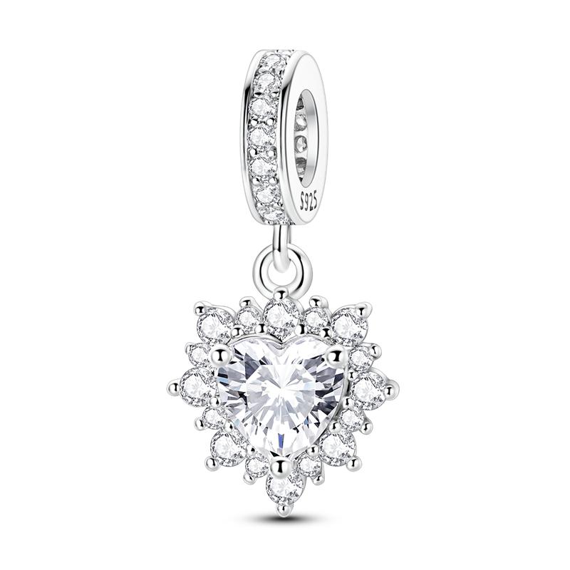 Copper Cross Elephant Safety Chain Zircon Pendant Beads Fit Original Charms Bracelet Women Diy Fine Jewelry Gift