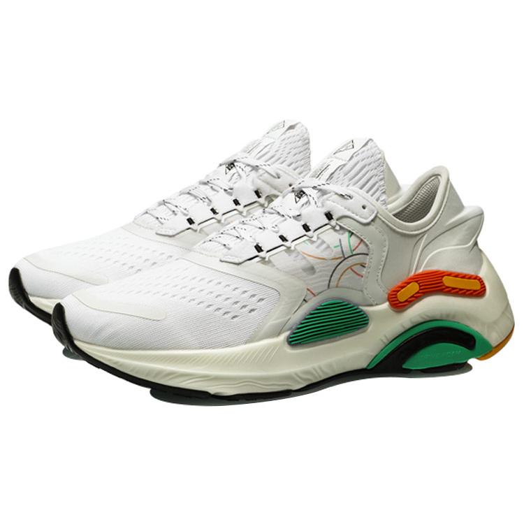 Li Ning Lanying Plus Slip Resistant Abrasion Resistant Low top Running Shoes Women's White Red Green ARHQ078-7