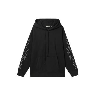 Levis Casual Graphic Line Kapuzenpullover mit langen Ärmeln Damen sweatshirt Schwarz 75637-0017