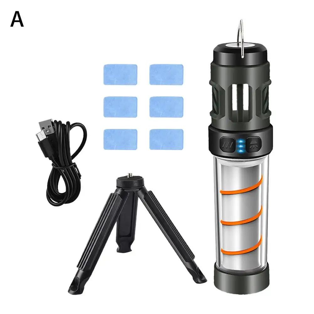 

Mosquito Repellent Lamp Cool Camping Gear Mosquito Lamp Killer LED Flashlight Magnet USB Charging Portable Mosquito Lantern