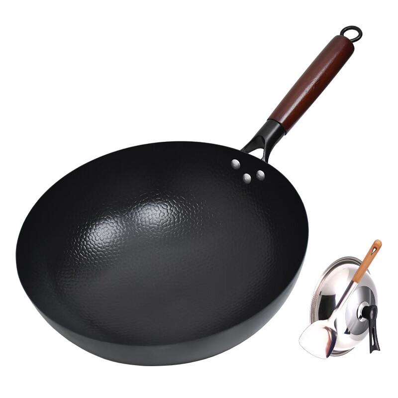 Laoliangkou Fish Scale Pattern Wrought Iron Wok