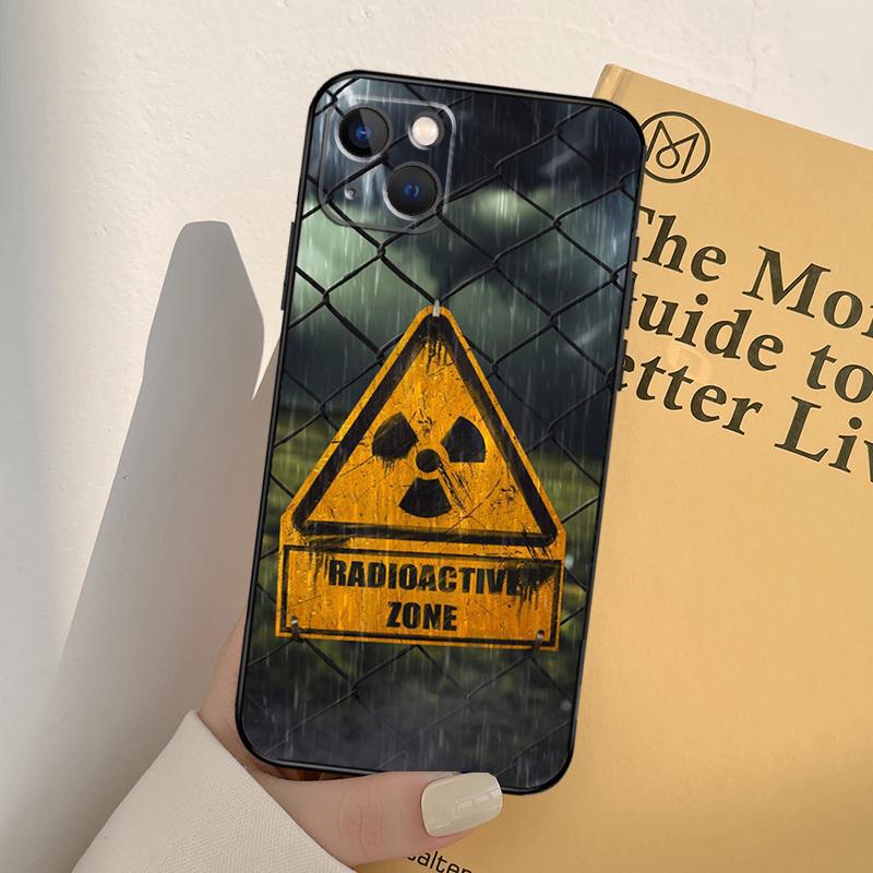 Nuclear Radiation Emblem Case For iPhone 13 14 Pro Max 11 12 Mini 6S 7 8 Plus SE 2020 2022 X XR XS MAX Cover Coque