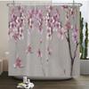 3D Beautiful Flower Tree Printed Bathroom Curtain Polyester Waterproof With Hooks Home Decoration Shower Curtain Bathroom Screen
