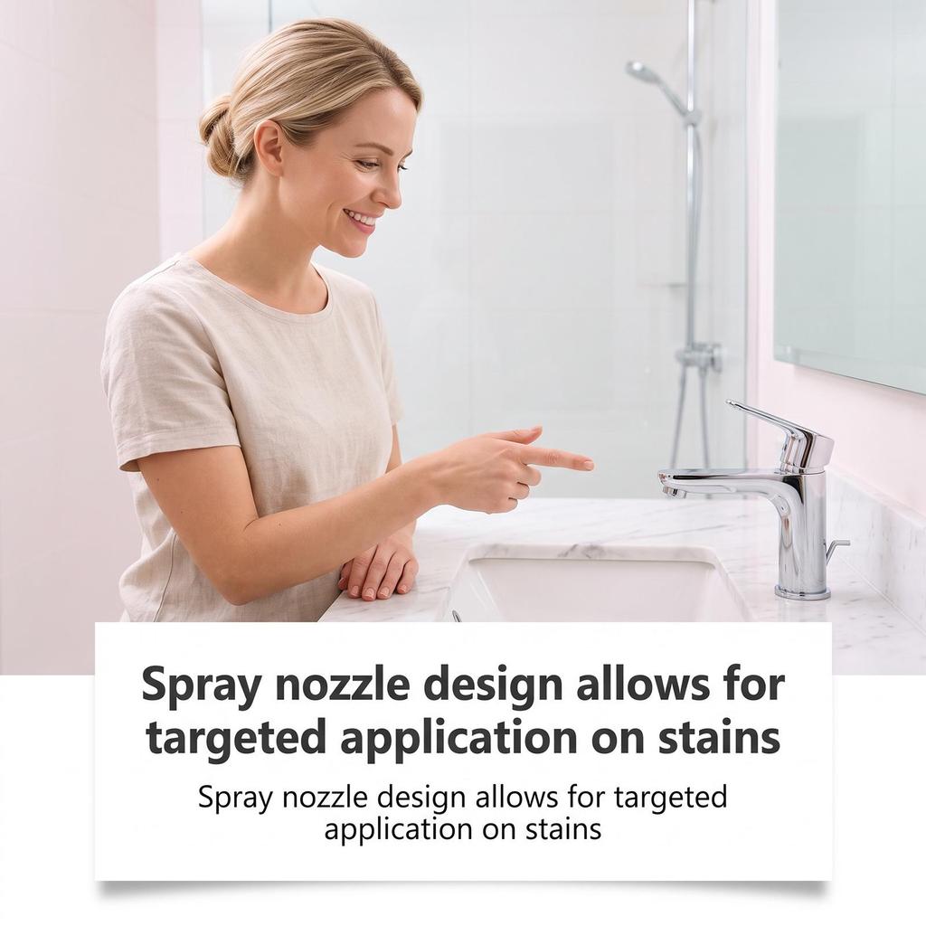 Bathroom Cleaner, Suitable for Multiple Surfaces, Targeted Spray, Effortless Cleaning, Daily Maintenance, Stain Remover