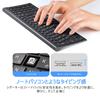 iClever Bluetooth Wireless Japanese JIS Supports 3 Simultaneous Device with Numeric Quiet Rechargeable for and Black Keyboard, Pantograph, Layout,