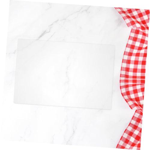 Ciieeo Glass Cutting Board, Tempered Glass Chopping Board, Fruit and Vegetable Cutting Mat, Kitchen Tool with Name Tag