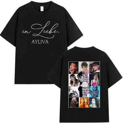 Die Ayliva Album Tour 2026 Graphic TShirt Unisex Womens Vintage Fashion Pure Cotton TShirts Summer Casual Clothing T Shirt