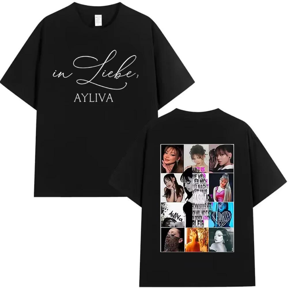 

Die Ayliva Album Tour Graphic T-Shirt Men Women s Vintage Fashion Pure Cotton T-Shirts Summer Casual Clothing T Shirt S