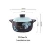 Large Capacity Heat Resistant Ceramic Stew Pot Ming Health Home Gift
