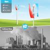 400W Vertical Axis Wind Turbine Generator Low Start Wind Speed 2m/s IP67 Waterproof for Home Boat RV Camping