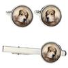 Tibetan Mastiff, Do Khyi - Cufflinks and Tie with Your Photo, a Suit Decoration, Men's Jewelry from the Brand.
