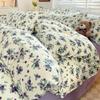 Small Fresh Bed Four-piece Dormitory Quilt Cover Three-piece Bed Sheet Set