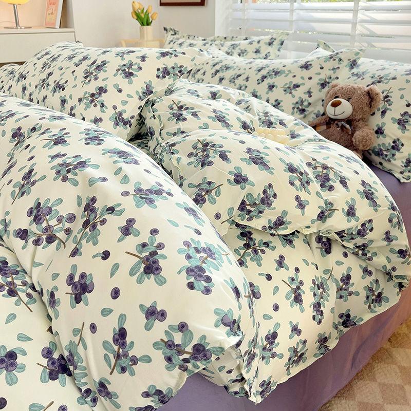 Small Fresh Bed Four-piece Dormitory Quilt Cover Three-piece Bed Sheet Set