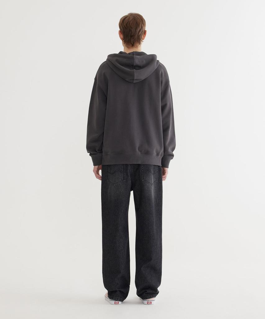 COVERNAT Small Authentic Zip-Up Hoodie Charcoal