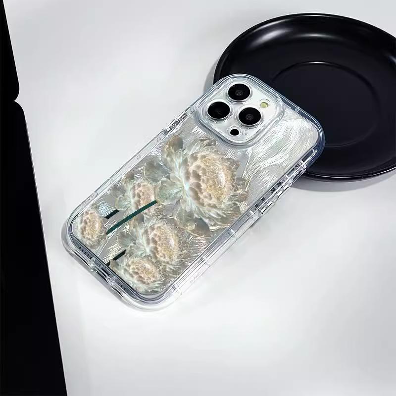 For Apple 16 Mobile Phone Case for IPhone15Promax New 14PRO Feather Yarn Ip13 Cream 11 Anti-fall/12