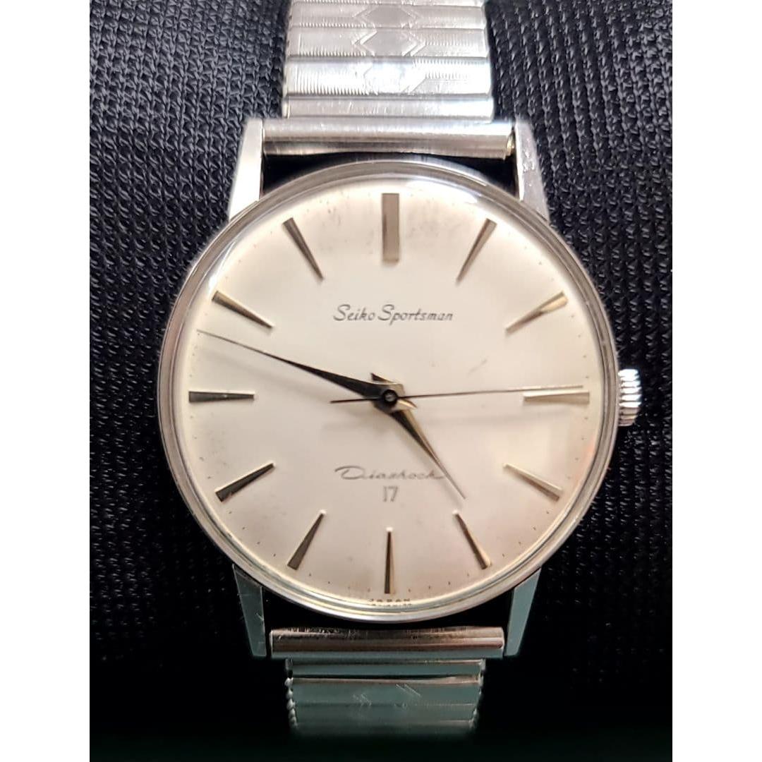 Used Seiko Sportsman 17 jewel manual winding men s watch working item