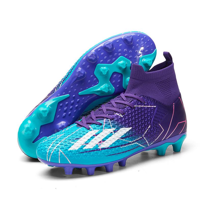Large size new football shoes male and female students grass game training AG long nails TF broken nails training sports shoes