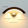 LED Waterproof Motion Sensor Wall Lamp - Courtyard, Balcony, Doorway, Moon-Shaped Design