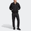 Adidas Originals Trefoil Logo Embroidered Side Button Mid-Rise Knit Sports Pants Men Bottoms Black IA2442