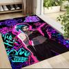 Graffiti Art Night Scene Carpet Rug Soft Washable Antislip Home Living Room Sofa Mats Personalized Christmas Rug