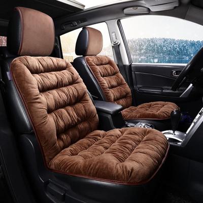 Autumn & Winter Plush Car Seat Cushion - Short, Warm, Single Piece