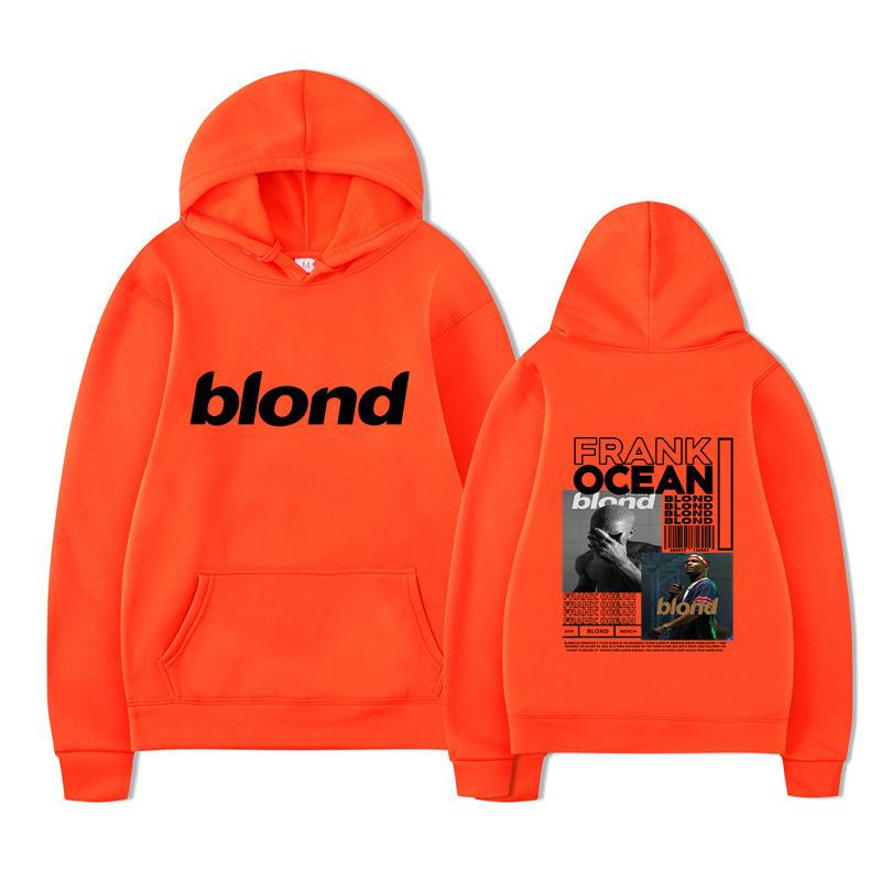 New blond Amazon autumn and winter new fleece urban casual hooded sweater