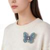 Vintage Crystal Butterfly Brooches For Women Unisex Insect Pins Casual Party Accessories New Gifts Friends
