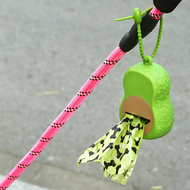 Avocado Hunde Kotbeutel Spender Abfallbeutel Halter Spender Kotbeutel Hunde Müll Haustier Sauber Outdoor Zubehör