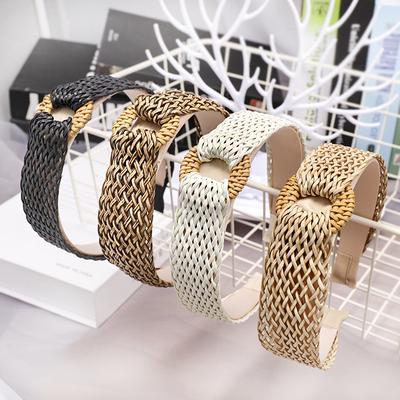 Korea Boutique Hairband Vintage Elegant Braided Headband Women Lady Girls Hair Head Hoop Bands Accessories Hairbands Headdress