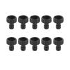 10Pcs Plastic Nipple Connector Black Stable Hose Connector Durable Hose Adapter Garden Watering