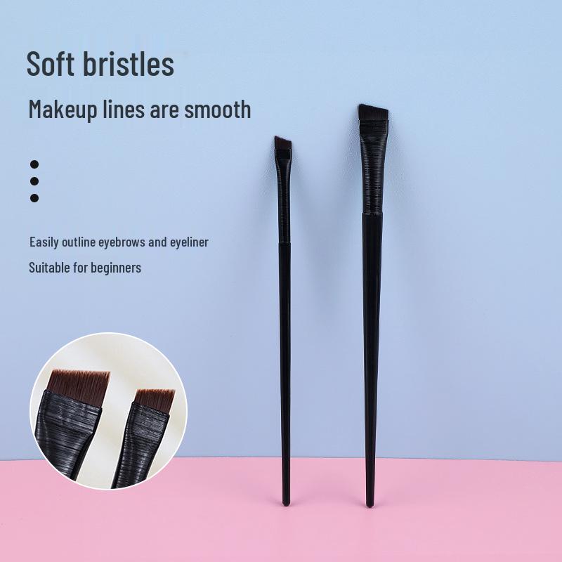 Ultrafeiner flacher abgeschrägter Eyeliner- und Augenbrauenpinsel - Professionelles Make-up-Werkzeug