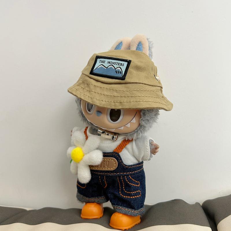 Labubu Doll Spring Outfits: Wild & Playful Clothes for 17cm First, Second, & Third Generation Blind Box Dolls.