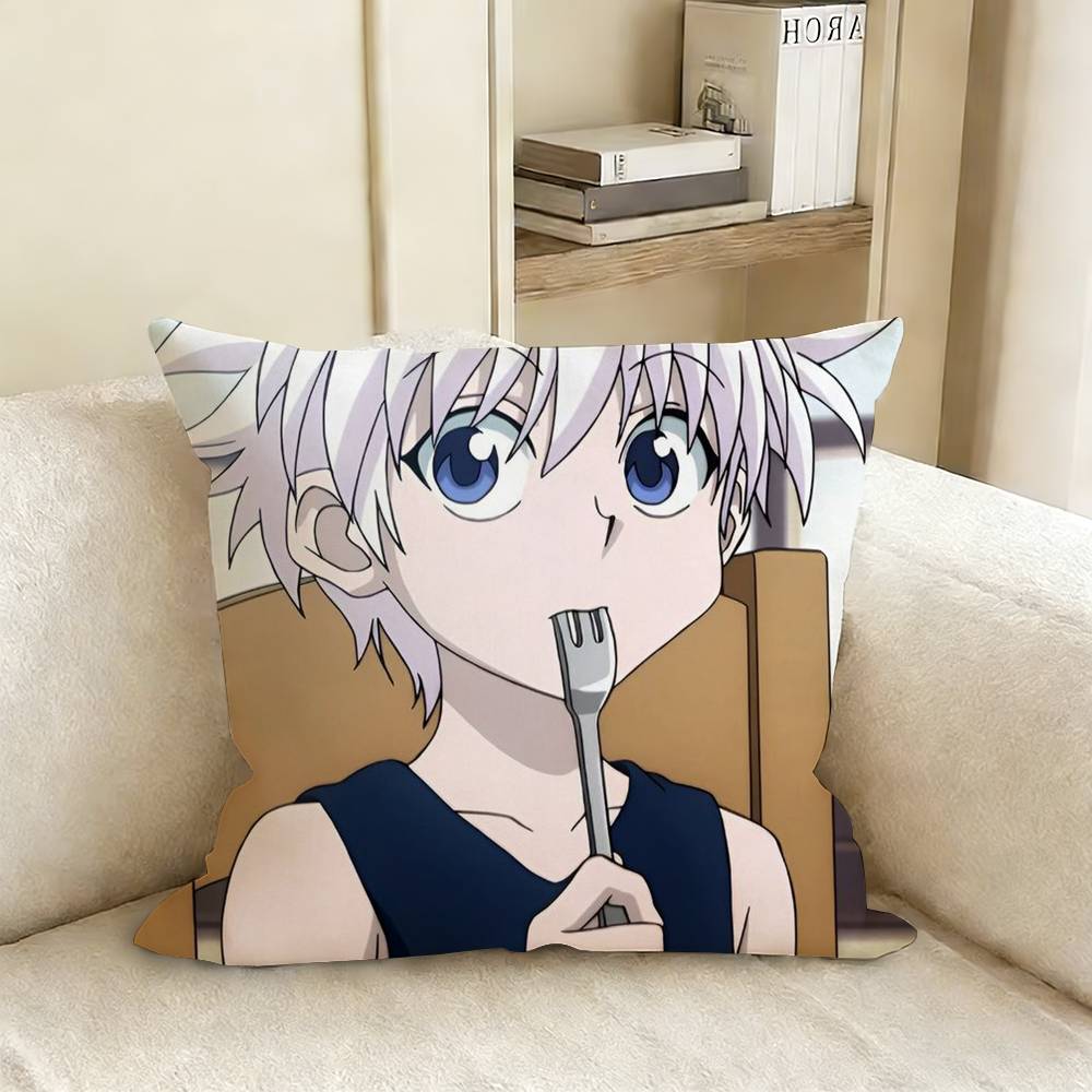 KKillua Zoldyck HHunter X Hunter Various Sizes Square Pillow Case For Car Home Bedchamber Decor
