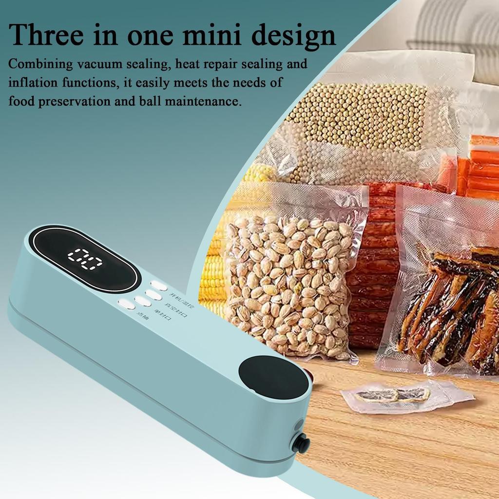 Vacuum Sealer For Travel Handheld Cordless Food Bag Sealing Device Mini Cordless Vacuum Sealer For Home Dormitory Hotel