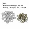 60Pcs/Set Car Roof Buckles Lining Repair Kit Snap Rivets Car Roof Repair Button Fixing Buckle With Screws For Truck/Car/Van
