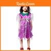 Bezauberndes lilafarbenes Feenkleid für Mädchen mit magischem violettem Design für Partys