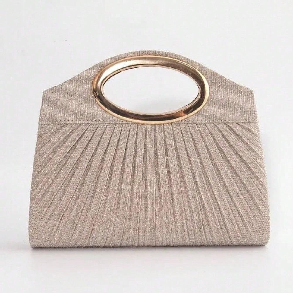 Sac Tote Pliable Petit Sac Tote Sac Pochette de Banquet Sac de Soirée Oblique pour Femmes champagne multicolore