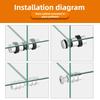 4/8PCS Wardrobe Shelf Studs Pegs Metal Shelves Bracket Wine Cabinet Glass Plate Fixed Holder Furniture Hardware Accessories