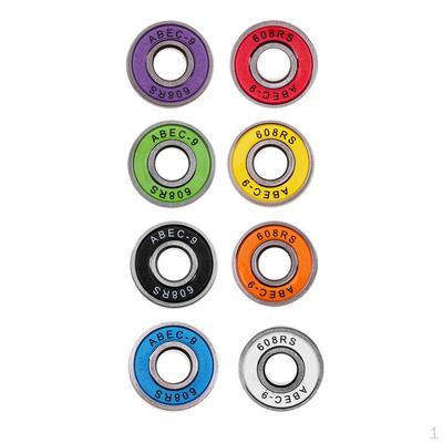 8 Stück reibungsfreie 9 Skateboard-Rollschuhlager