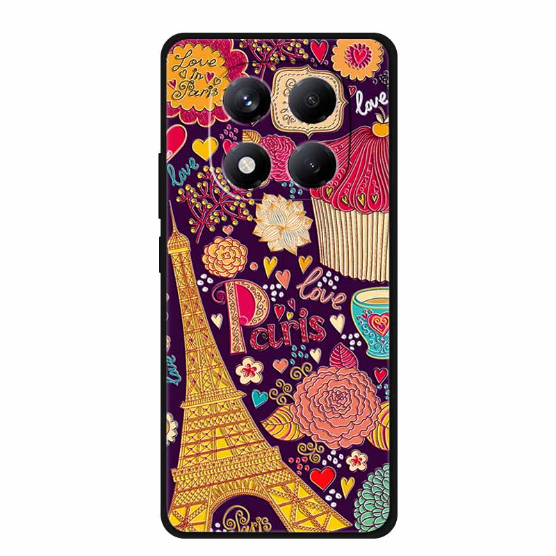 3D Flowers Emboss Fundas For Redmi Note 15 5G (China) Case Soft Silicone Phone Cases For Note 15 5G For China Covers Shell Coque
