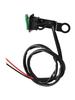 Green Momentary Open Switch for Motorcycle Horns with Reflective Bracket