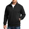 Men S Autumn Diamond Jacquard Half Zip Stand Collar Long Sleeve Pullover Sweatshirt