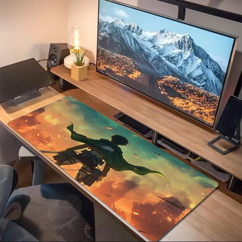 Attack On Titan2 Print  Cushion Non-slip Laptop Tablet Big Mousepad XXL Mat Mini PC Playmat With Lock Edge