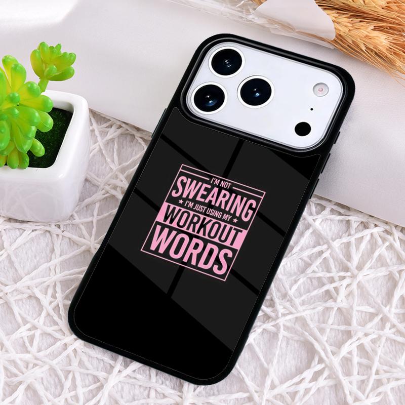 Motivational Gym Fitness Shockproof Phone Case for iPhone 17 Air 16e 15 11 12 14 13 Pro Max Cover Coque